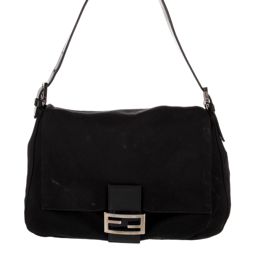 Fendi Black Neoprene Mama Baguette